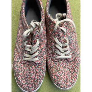 Vans floral tie up laces sneakers‎ 8.5 AS IS